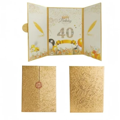 Afbeelding van 40e verjaardagskaart, cadeaus voor vrouwen 40 jaar, mannen verjaardagscadeau vrouwen, vanaf gepersonaliseerd