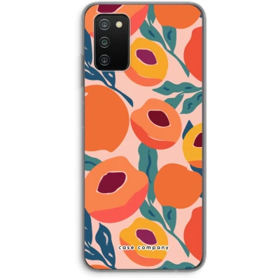 Afbeelding van Case Company® hoesje geschikt voor Samsung Galaxy A03S Perzik Soft Cover Telefoonhoesje Bescherming aan alle Kanten en Schermrand