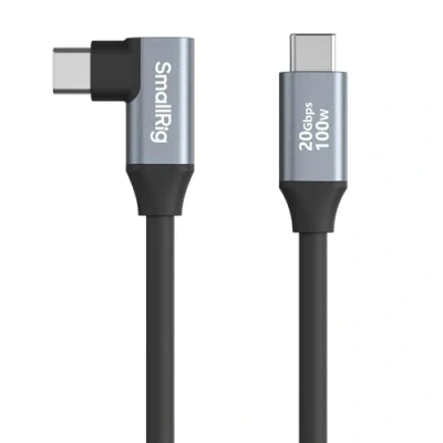 Afbeelding van SmallRig 4791 USB C (Straight) to (Angled) Data Cable (60cm / 23.6in)