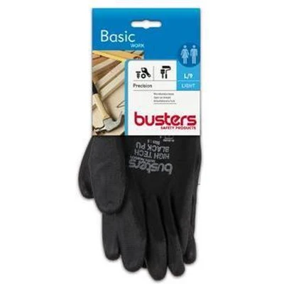 Afbeelding van Busters handschoenen &#039;Precision&#039; nylon/PU zwart M9