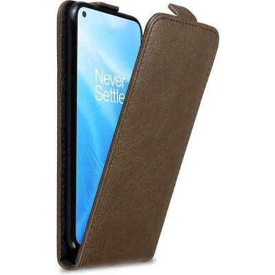 Afbeelding van Cadorabo Hoesje geschikt voor OnePlus Nord N200 5G in KOFFIE BRUIN Beschermhoes flip design Case Cover met magnetische sluiting
