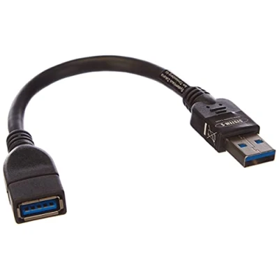 Afbeelding van System S USB 3.0 verlengkabel type A (mannelijk) naar (vrouwelijk) 10 cm