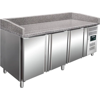 Afbeelding van Pizzawerkbank PZ3600TN 3 deurs (H)100x(B)202x(D)80