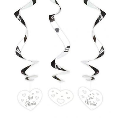 Afbeelding van Bruiloft Hangdecoratie 3 stuks