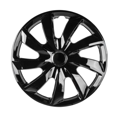 Afbeelding van Wieldoppen Turbine 16 inch, set van 4 zwart