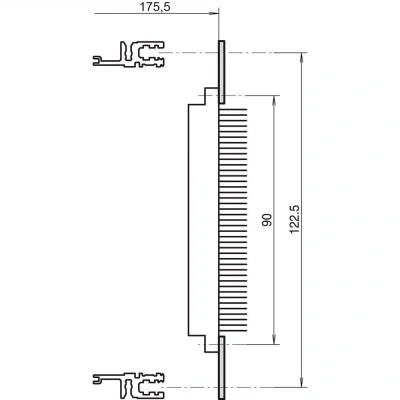 Afbeelding van Schroff 20822049 19 inch Rails voor patchkast