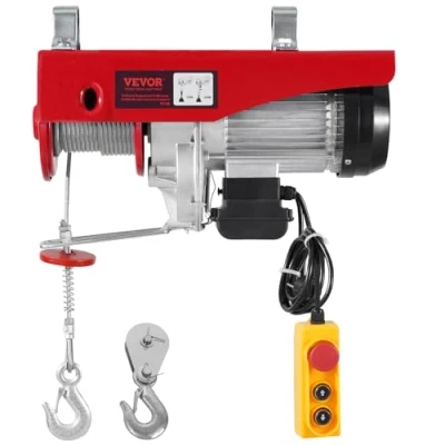 Image de VEVOR Palan Électrique Charge Double Câble 1200kg avec Télécommande Filaire 4,2m