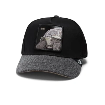 Afbeelding van Goorin Bros Stijlvolle Trucker Pet Verstelbare Snapback Vaste Hoed, The OG Tortoise #36214, Eén maat