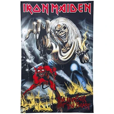 Afbeelding van Iron Maiden Textiel Poster Number Of The Beast Multicolours