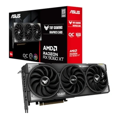 Afbeelding van ASUS TUF Gaming AMD Radeon RX 9060 XT OC Videokaart 16GB GDDR6 1x HDMI 2.1b 2x DisplayPort 2.1a