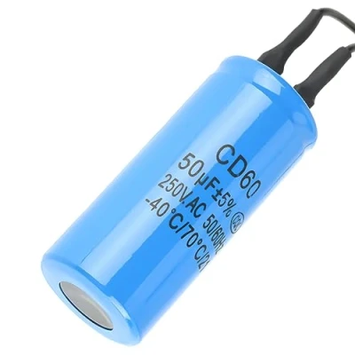 Afbeelding van Condensator CD60 met wisselstroom 50/250Hz voor motorluchtcompressor van gemetalliseerd polypropyleen
