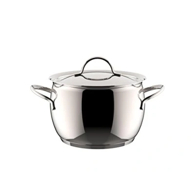 Afbeelding van Lagostina Armonia 012898020522 kookpan, deksel, geschikt voor alle warmtebronnen, roestvrij staal, 22 cm