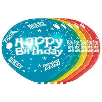 Afbeelding van Happy Birthday Verjaardag Ballonnen 5 stuks