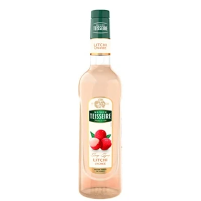 Afbeelding van Litchi Mathieu Teisseire siroop, voor dranken, limonades, frisdrank, cocktails met of zonder alcohol, thee, milkshakes, smoothies, fles van 70 cl