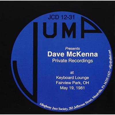 Afbeelding van Dave McKenna Jump Presents Private Recordings At Keyboard Lounge (CD)