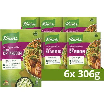 Afbeelding van Knorr Wereldgerechten Kip tandoori 6 dozen x 306 gram