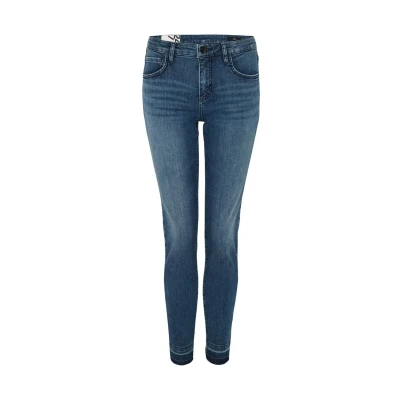 Afbeelding van Opus Evita Urban Slim fit jeans, Dames, Maat: 40x28, Sky blue black