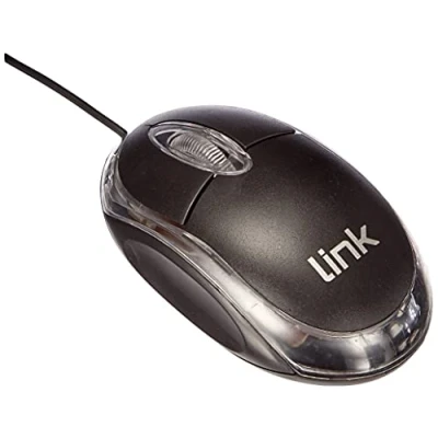 Afbeelding van LINK Optische mini muis, USB, 3 toetsen, zwart