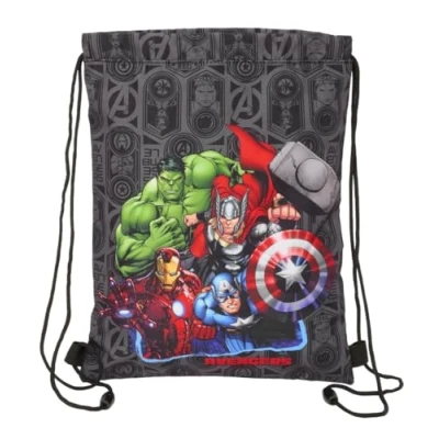 Afbeelding van Rugtas met Koordjes The Avengers Vendetta Zwart 26 x 34 1 cm