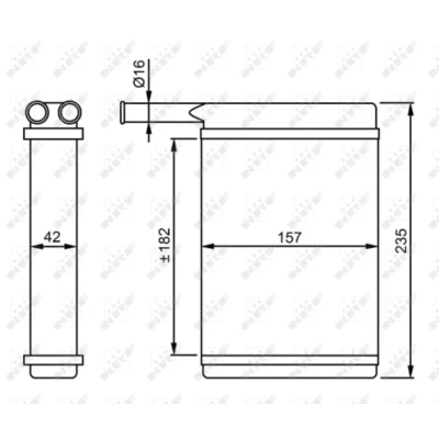 Afbeelding van Kachelradiateur, interieurverwarming NRF 52221