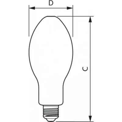 Afbeelding van Signify 75025100 Gloeilamp lamp Energielabel D (A G) E27 Speciale vorm 13 W Warmwit (Ø x l) 75 mm 180 1 stuk(s)