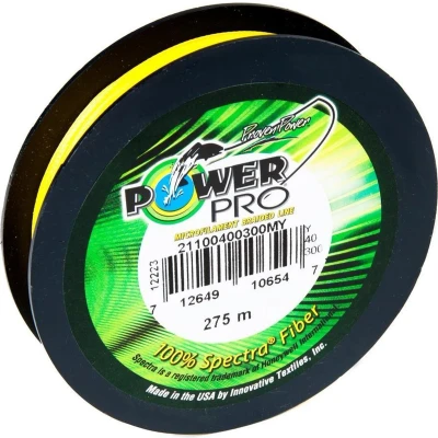 Afbeelding van Shimano Power Pro &#039;Hi Fish Yellow&#039; 0.15mm (275m) Gevlochten lijn