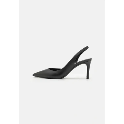 Afbeelding van Michael Kors Alina FLEX Sling Hoge hakken, Dames, Maat: 40.5, Black Leer