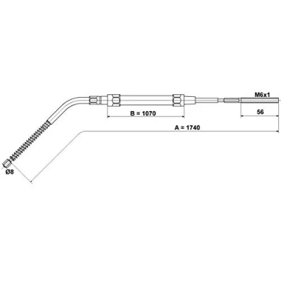 Afbeelding van Ate Handremkabel 24.3727 0222.2