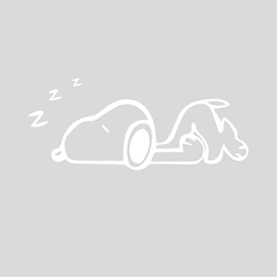 Afbeelding van Gesar sticker voor lichtschakelaar Snoopy grappige fantasie autosticker motorfiets vinyl stopcontact afmetingen 10 x 5 cm (wit)