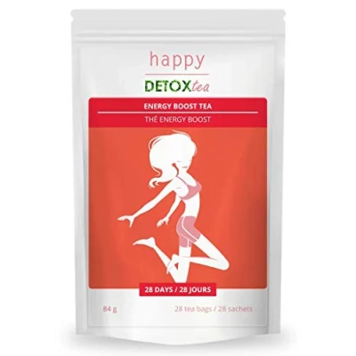 Afbeelding van Energy Boost Tee Happy Detox Tea 4 weken kuur 28 zakjes