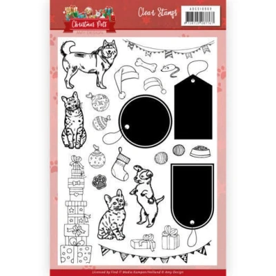 Afbeelding van Clear Stamps Christmas Pets by Amy Design
