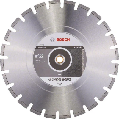Image de BOSCH 2608602626 Disque de coupe diamanté Standard pour l&#039;asphalte 400 x 20/25,40 3,6 10 mm