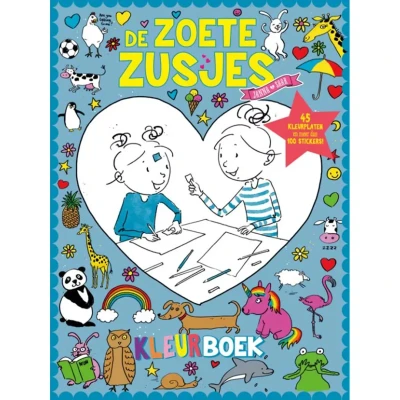 Afbeelding van De Zoete Zusjes kleurboek met meer dan 100 stickers