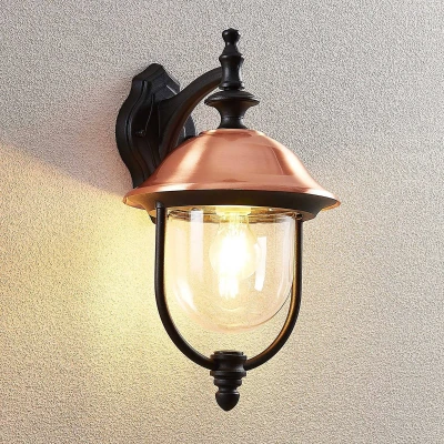 Afbeelding van Lindby buitenwandlamp Clint, vrijstaand, zeewaterbestendig, E27