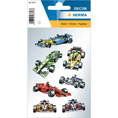 Afbeelding van HERMA 3317 Stickers Décor Race auto&#039;s
