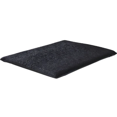 Afbeelding van Benchkussen Fleece zwart 90x60x4 cm