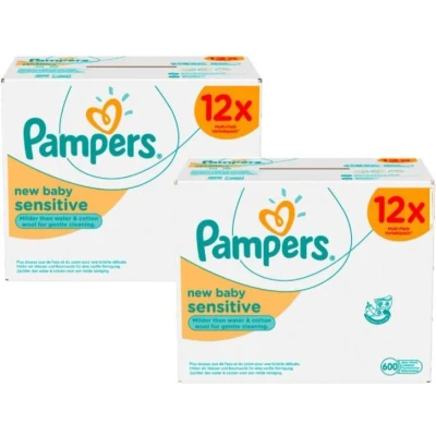 Afbeelding van Pampers Sensitive Billendoekjes 1248 doekjes 24 x 52