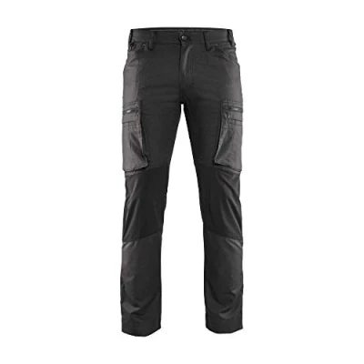Afbeelding van Blaklader Service werkbroek stretch 1459 1146 Donkergrijs/Zwart C48