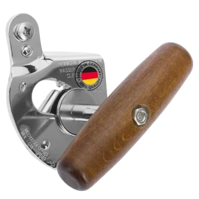 Afbeelding van Westmark Professionele blikopener, 1 stuk Titan Monopol Edition Robuuste blikopener van staal Ergonomisch houten handvat, duurzaam Kleur: zilver/bruin