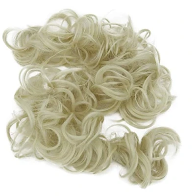 Afbeelding van PRETTYSHOP XXL Haarstukje Haarwokkel Opgestoken Volumineus Gekruld Knoet Platina Blond HW8