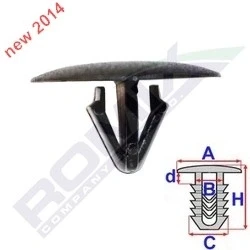 Afbeelding van ROMIX C60638 Clip HYUNDAI: i20 I Hatchback, ix35, KIA: Sportage III