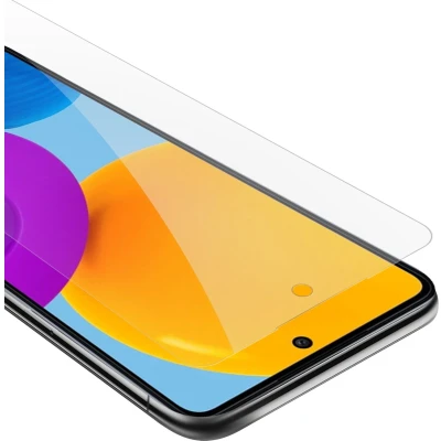Afbeelding van Cadorabo Screenprotector geschikt voor Samsung Galaxy M52 5G Pantser film Beschermende in KRISTALHELDER Geharde (Tempered) display beschermglas 9H hardheid met 3D Touch