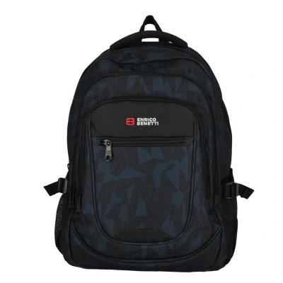 Afbeelding van Enrico Benetti Santa Cruz 17.3&quot; Laptop Rugtas zwart donkerblauw Laptoprugzak