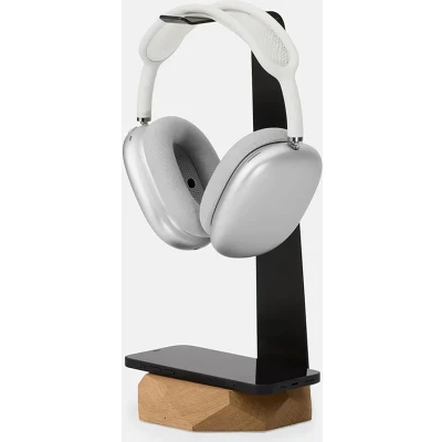Afbeelding van Oakywood 2 in 1 Headphone Stand &amp; Wireless Charger Oak Wood