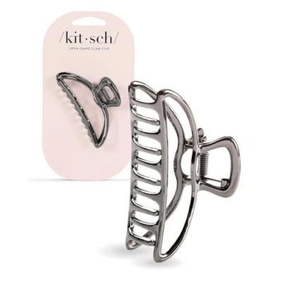 Afbeelding van Kitsch grote haarclip voor dik haar, gouden haarspelden in open vorm dames, elegante metalen haarclips