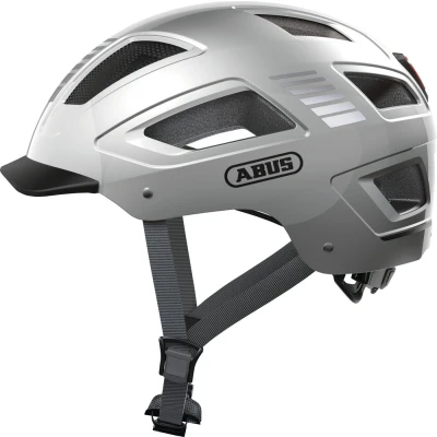 Afbeelding van Abus Fietshelm Hyban 2.0 Signal Silver maat XL