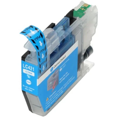 Afbeelding van Huismerk Brother LC 421C Inktcartridge Cyaan