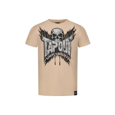 Afbeelding van Tapout Lotuscrafts Tshirt print, Heren, Maat: XXL, Sand black silver