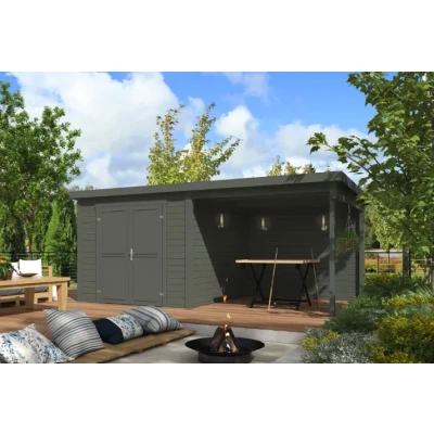Afbeelding van Tuinhuis Lars 500x250 cm Green Grey Gecoat