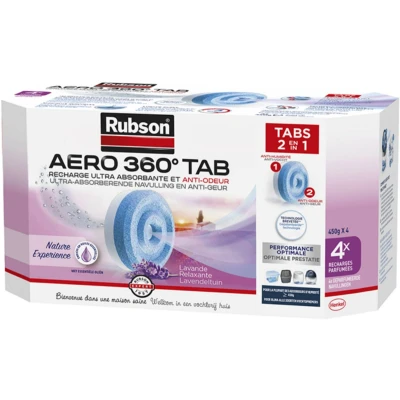 Afbeelding van Rubson navullingen aero 360 lavendel, 4x 450 gram